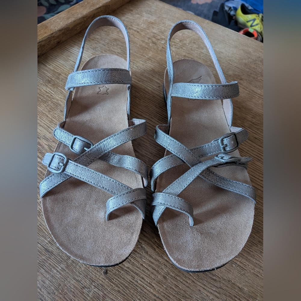 Dansko Sandals In Silver, Size 39 Never Worn!